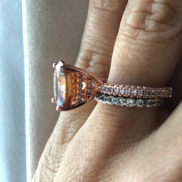 November Birthstone Ring | Topaz + Rose Gold - Picture 7 of 8